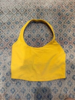 Beyond Yoga Yellow Crop Tank Top